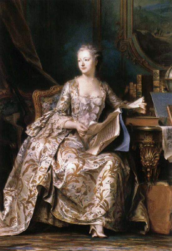 LA TOUR, Maurice Quentin de Portrait of Madame de Pompadour china oil painting image